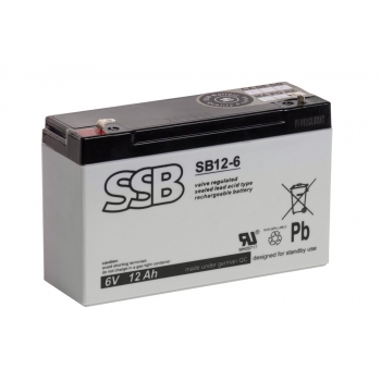 Akumulator SSB SB 12-6 (6V 12Ah)
