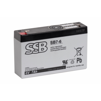 Akumulator SSB SB 7-6 (6V 7Ah)