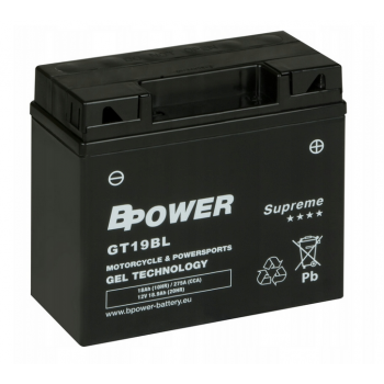 BPower Supreme GEL GT19BL﻿ 12V 18Ah