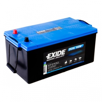 Exide Dual AGM EP2100 12V 240Ah 1200A