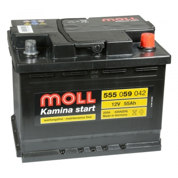 Akumulator MOLL Kamina Start 12V 55Ah 420A