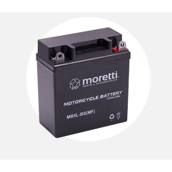 Moretti AGM MB5L-BS 12V 5Ah 65A P+