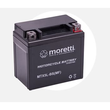 Moretti AGM MTX5L-BS(MF) 12V 5Ah 70A P+